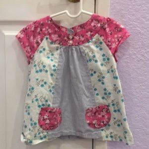 Floral toddler shirt with pockets